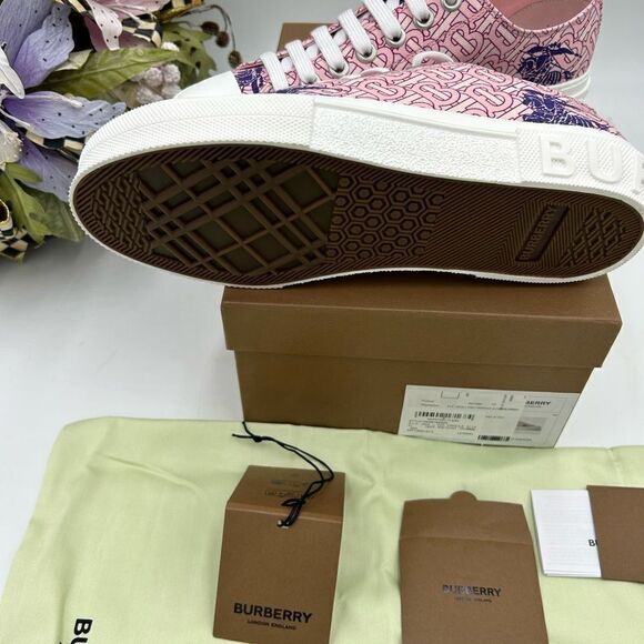 Women’s Burberry Jack TB monogram sneakers size 41 fits 10.5 US - Picture 6 of 12